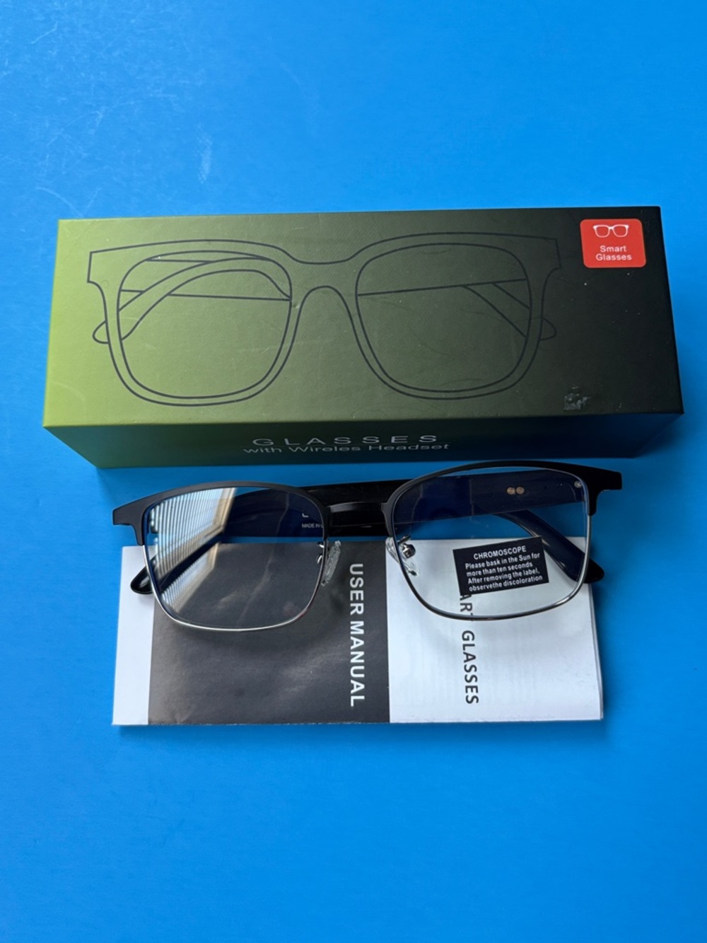 Smart Glasses Wireless Headset in Black - Unbranded